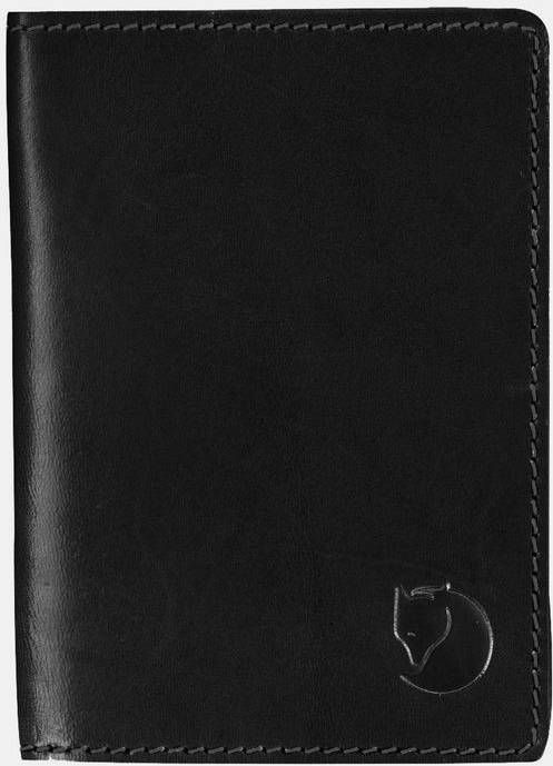 Fjä, llrä, ven Leather Paspoort Hoes Zwart