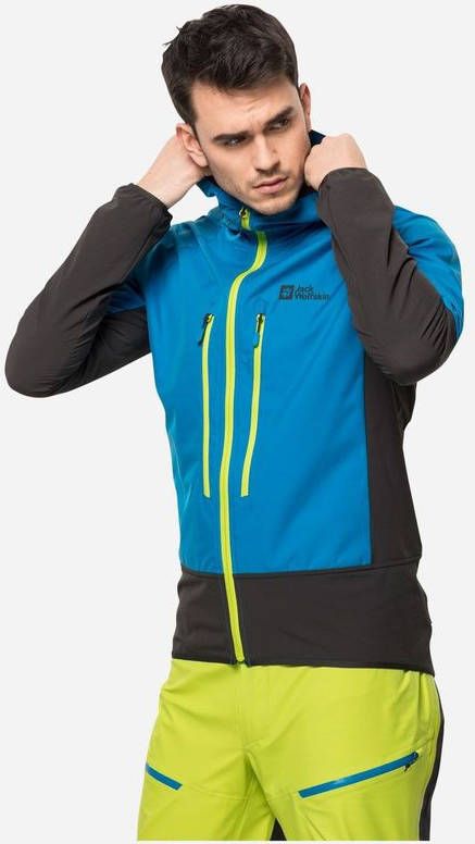 Jack Wolfskin Alpspitze Softshell Jas Blauw