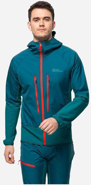 Jack Wolfskin Alpspitze Softshell Jas Blauw