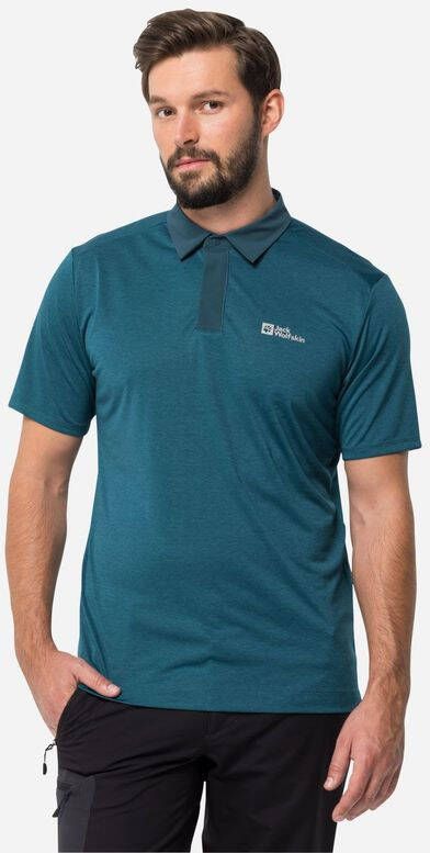 Jack Wolfskin Pack & Go Polo Blauw
