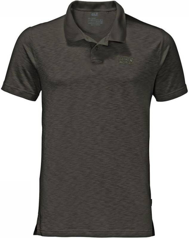 Jack Wolfskin Travel Polo Donkerkaki/Middenkaki