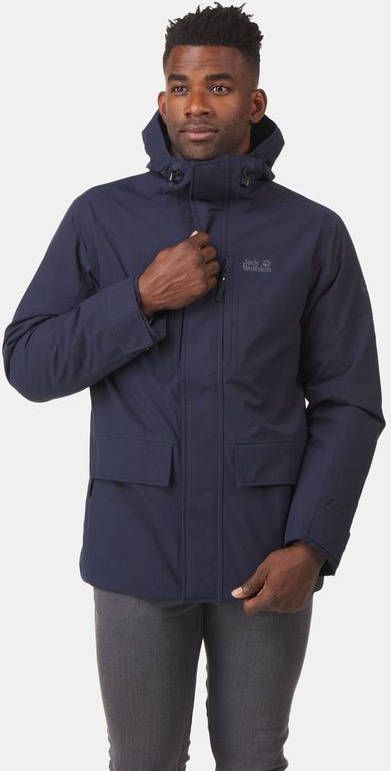Jack Wolfskin outdoorjas West Coast donkerblauw