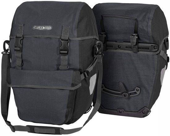 Ortlieb Bike Packer Plus QL2.1 Dubbele Fietstas Middengrijs/Zwart