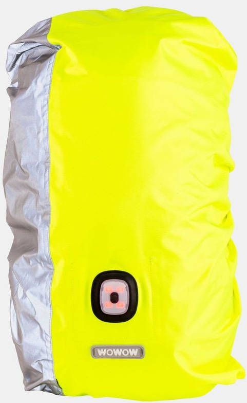 Wowow Bag Cover Aqua + Led Regenhoes Fluor/Zilver