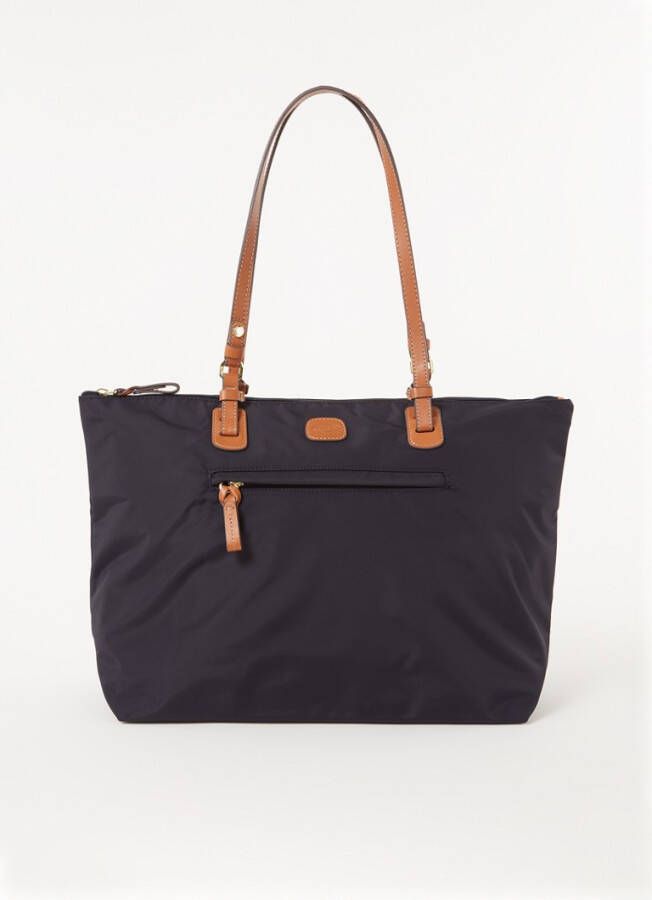 Bric's X Bag shopper met leren details en uitneembaar etui