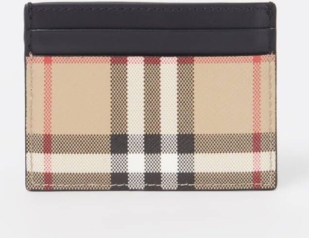 Burberry Sandon pasjeshouder van kalfsleer