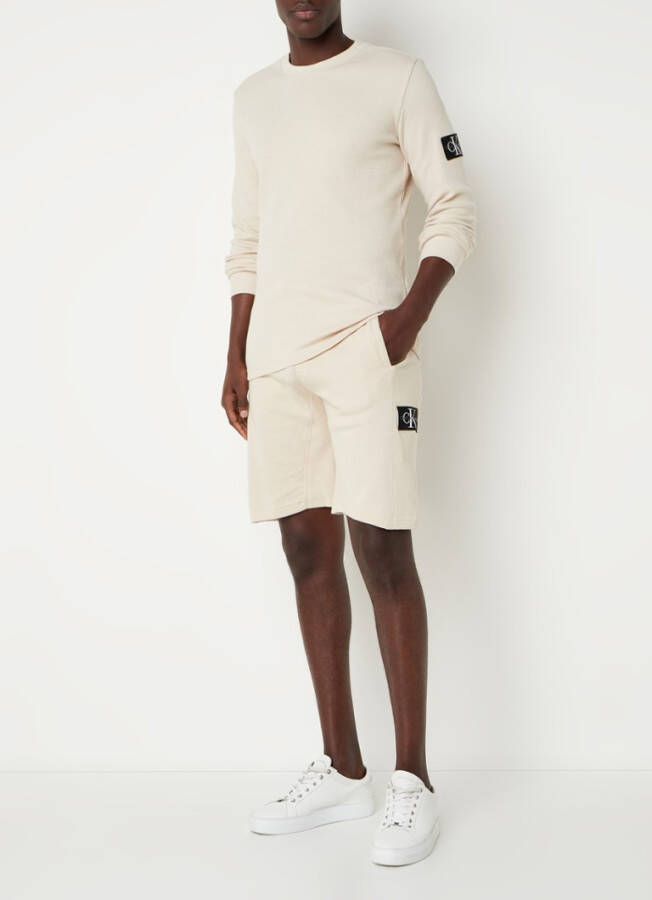 Calvin Klein Straight fit korte joggingbroek met logo en steekzakken