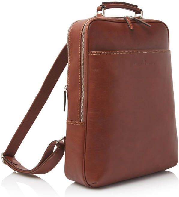 Castelijn & Beerens Verona Laptop Rugzak 15.6&apos, &apos, + tablet RFID lichtbruin backpack