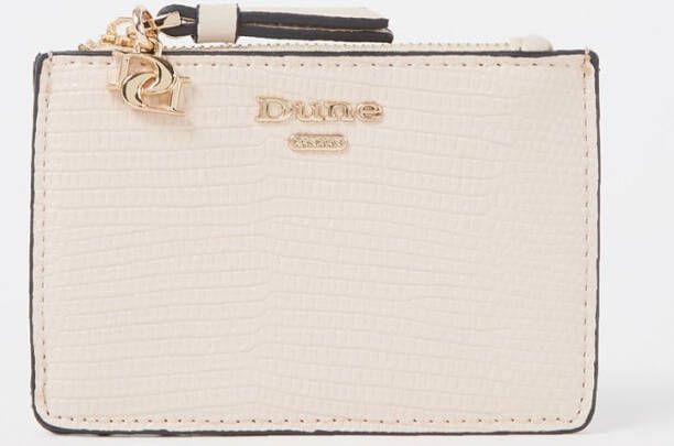 Dune London Knoxville pasjeshouder met crocostructuur