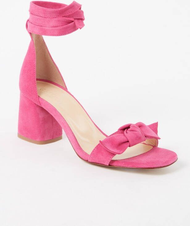 Fabienne Chapot Bowie sandalette van suè, de met strik detail
