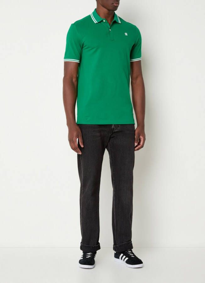 G-Star Dunda Slim Stripe Polo S Jolly Green G star, Groen, Heren