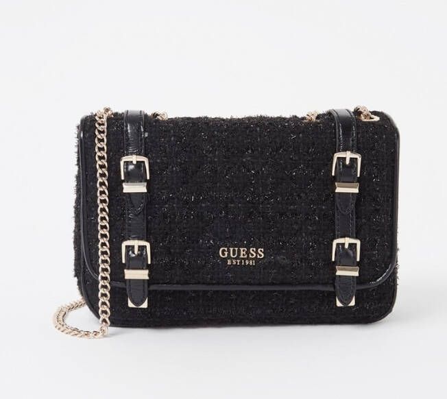 Guess Adam schoudertas van tweed