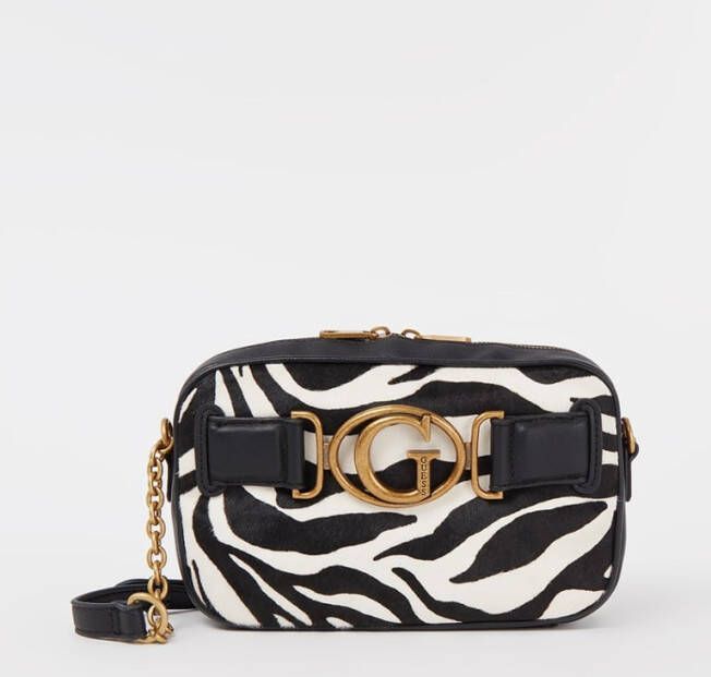 Guess Aviana Camera crossbodytas met zebraprint