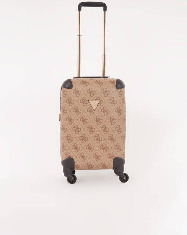 Guess Berta 18 In 4 Wheeler latte logo/brown Zachte koffer