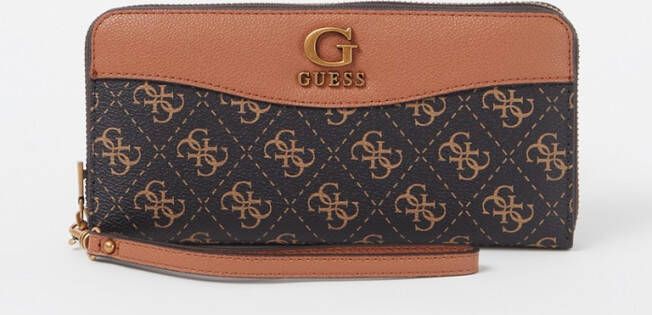 Guess Nell portemonnee van imitatieleer met logo dessin