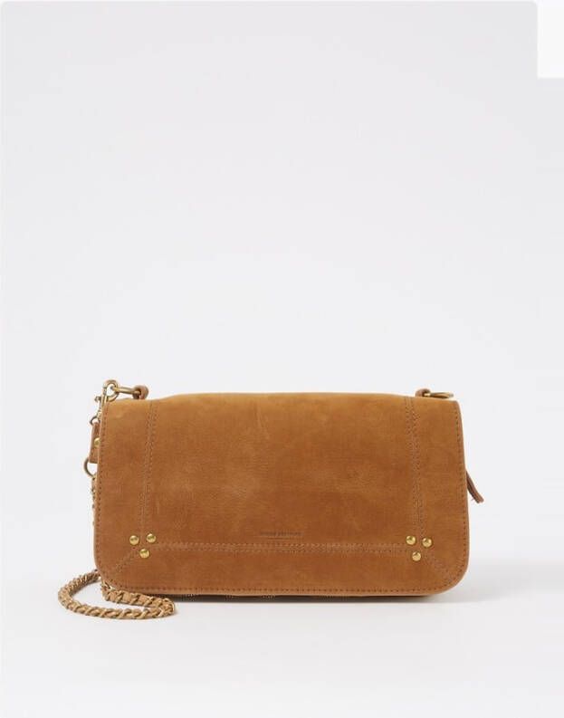 Jé, rô, me Dreyfuss Bobi crossbodytas van geitenleer met studs