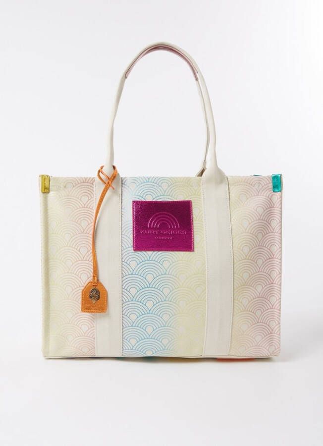 Kurt Geiger Southbank shopper van canvas met print
