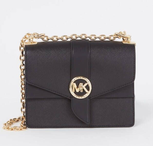 Michael Kors Greenwich Small schoudertas van leer