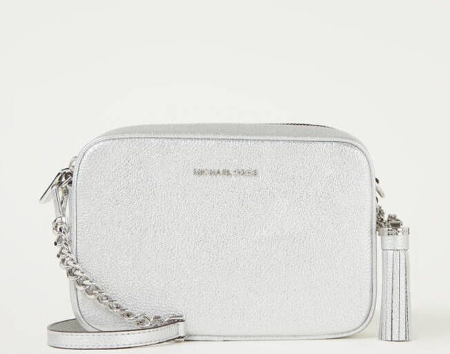 Michael Kors Jet Set Medium crossbodytas van leer met metallic finish