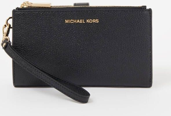 Michael Kors Jet Set Double Zip Wristlet portemonnee black