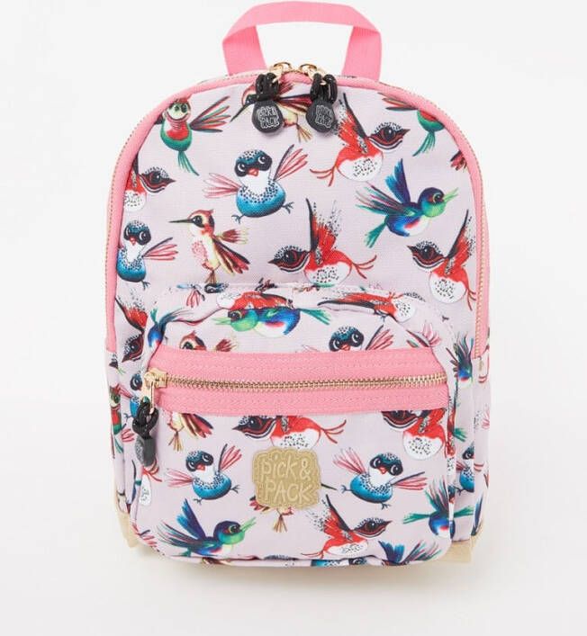 Pick and Pack Pick & Pack Birds kinderrugzak S soft pink
