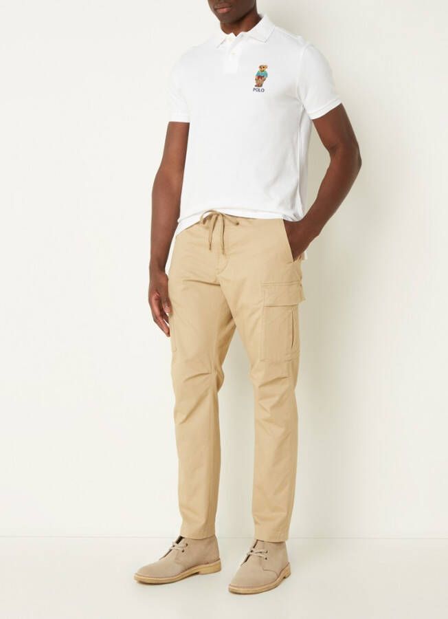 Ralph Lauren Slim fit polo van piqué, katoen met logoborduring