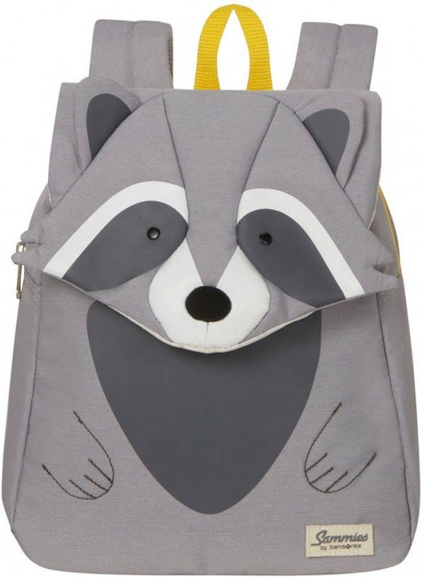 Samsonite Dagrugzak Happy Sammies Eco Backpack S Raccoon Remy Grijs