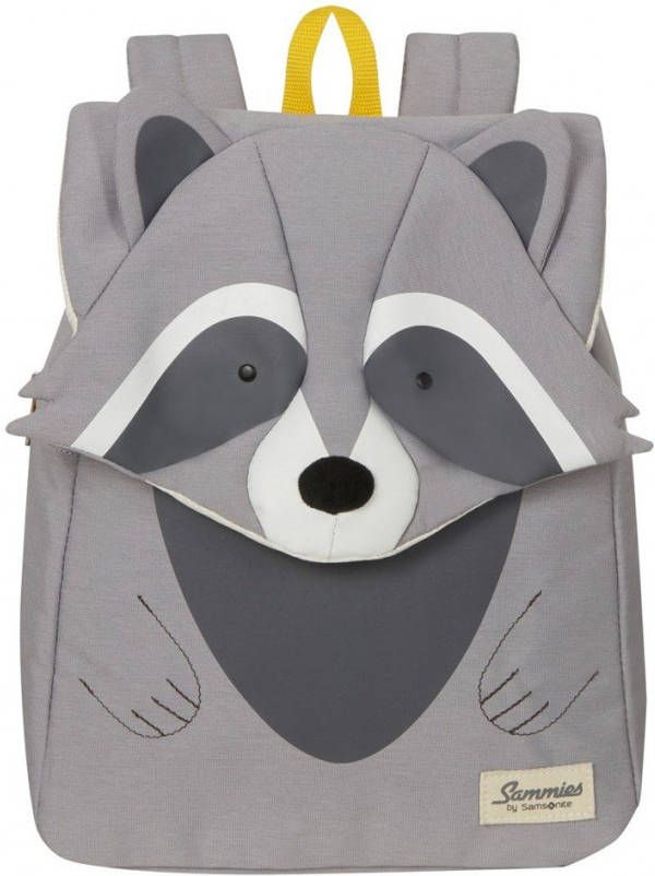 Samsonite Dagrugzak Happy Sammies Eco Backpack S+ Raccoon Remy Grijs