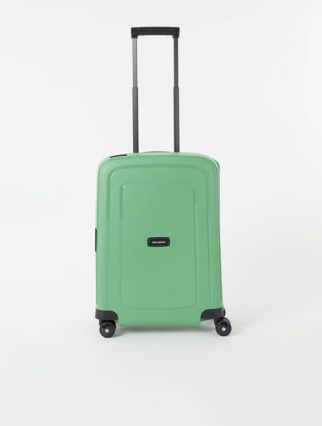 Samsonite S&apos, Cure Spinner 55 cactus green/black Harde Koffer