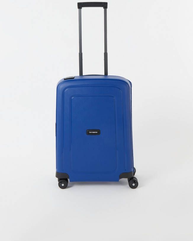 Samsonite S&apos, Cure Spinner 55 cool blue/black Harde Koffer
