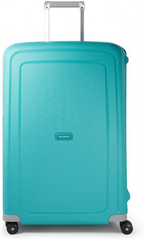 Samsonite S&apos, Cure Spinner 75 aqua blue Harde Koffer