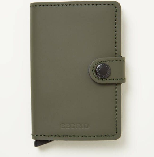 Secrid Miniwallet Portemonnee Matte green/black Dames portemonnee