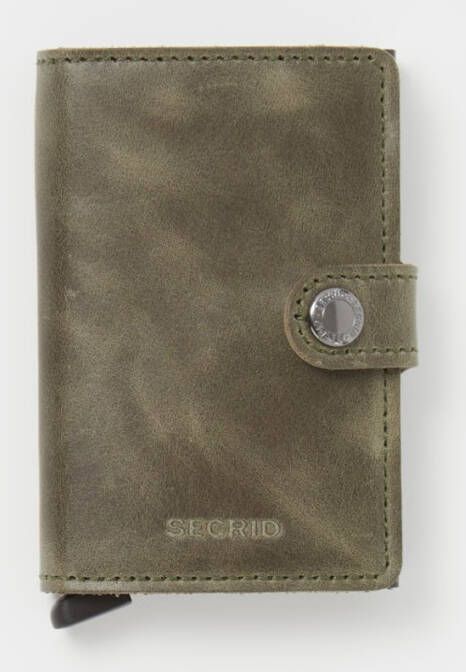 Secrid Miniwallet Portemonnee Vintage olive/black Dames portemonnee