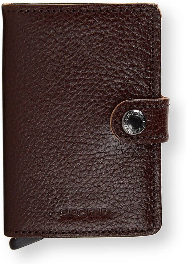 Secrid Miniwallet Portemonnee Veg espresso brown Dames portemonnee