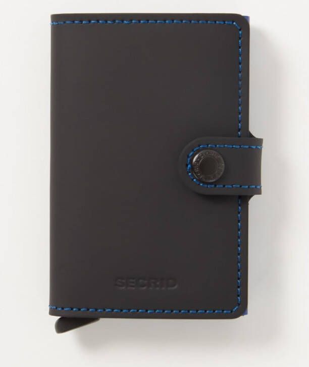Secrid Miniwallet Portemonnee Matte black & blue Dames portemonnee