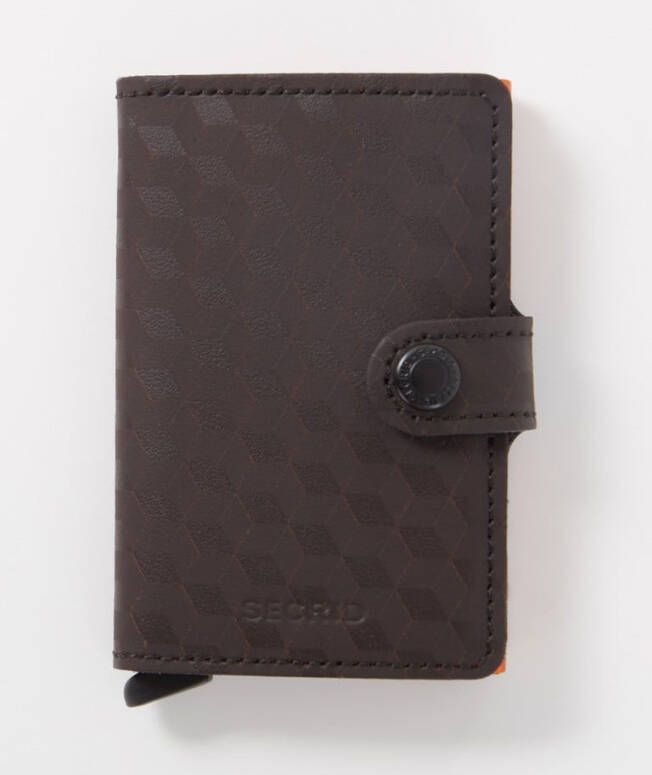 Secrid Miniwallet Portemonnee Optical brown & orange Dames portemonnee