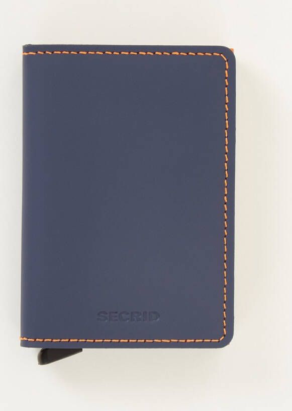 Secrid Slimwallet Portemonnee Matte blue & orange Dames portemonnee