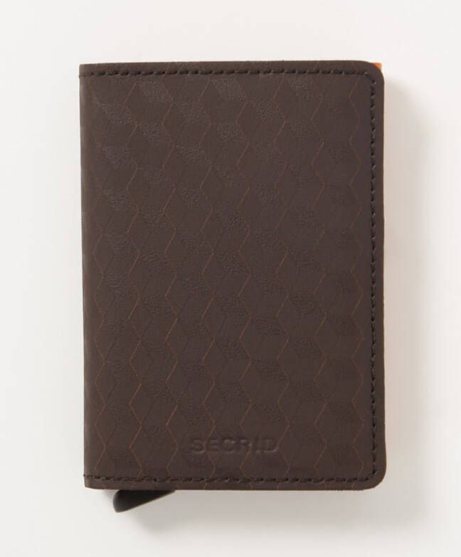 Secrid Slimwallet Portemonnee Optical brown & orange Dames portemonnee