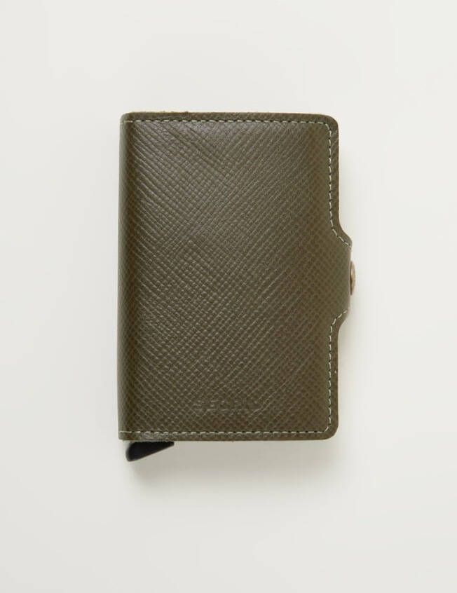 Secrid Twinwallet Portemonnee Saffiano olive Dames portemonnee