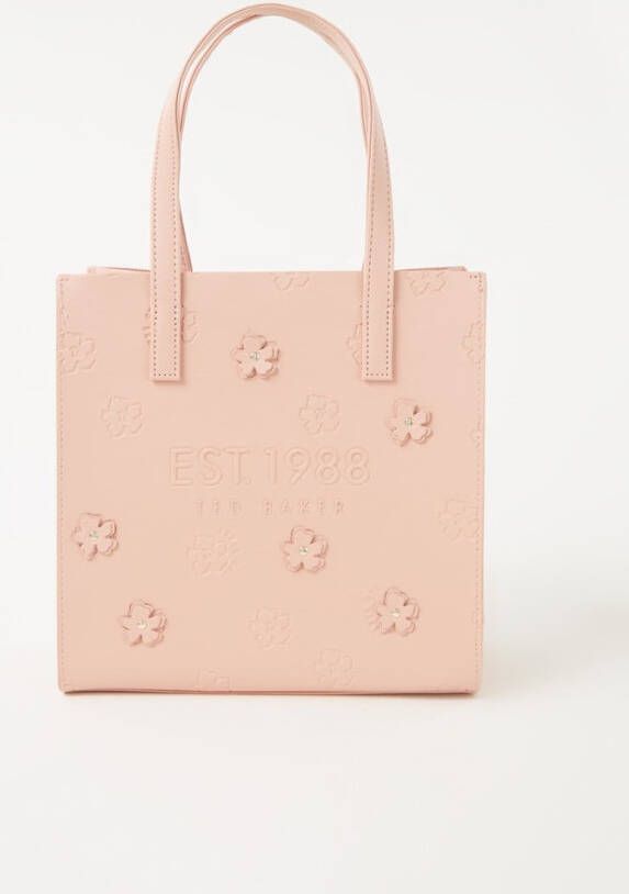 Ted Baker Flercon shopper met applicatie en logo