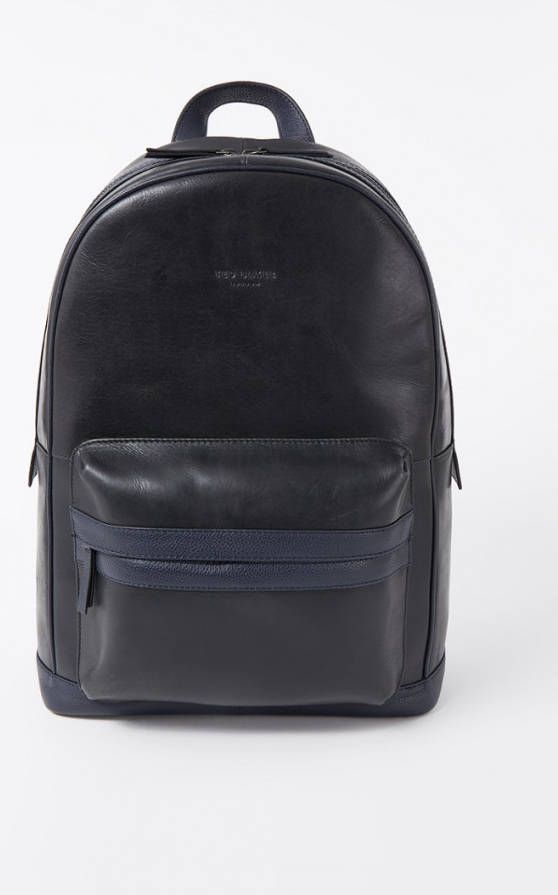 Ted Baker Rayton rugzak van leer met 13 inch laptopvak