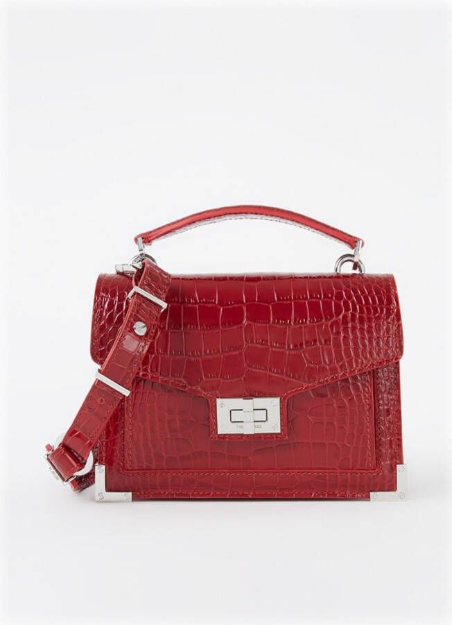 The Kooples Emily handtas van leer met structuur