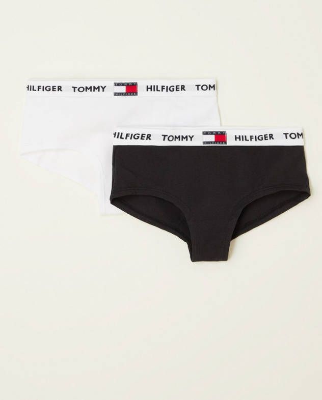 Tommy Hilfiger Shorty boxershorts met logoband in 2 pack