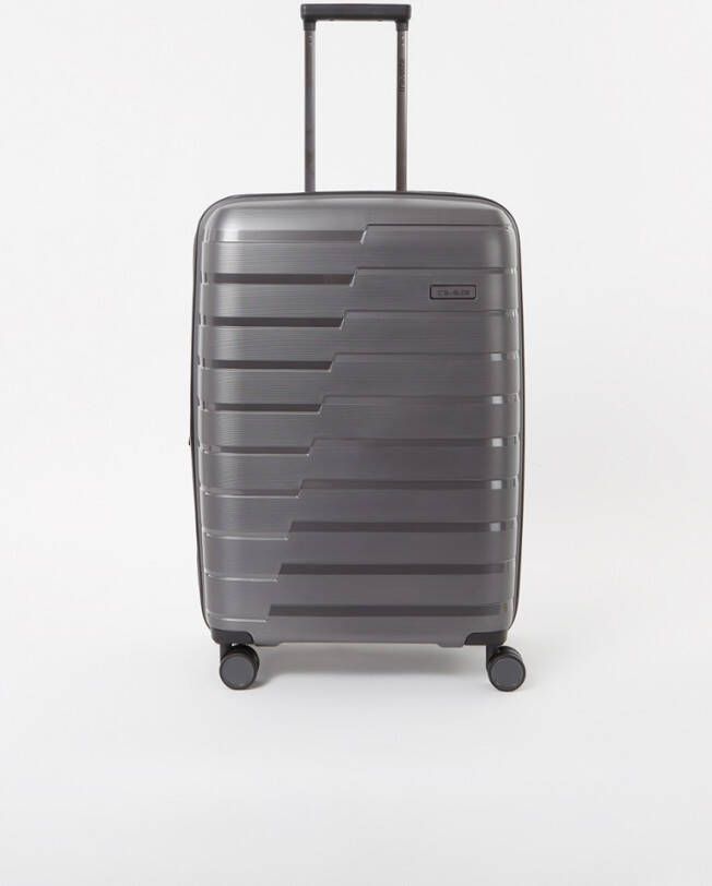 Travelite Air Base 4 Wiel Trolley M Expandable anthracite Harde Koffer