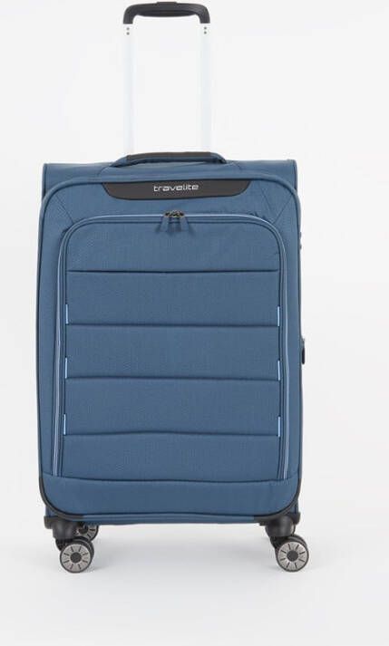 Travelite Skaii 4 Wiel Trolley M Expandable Blue/Lightblue