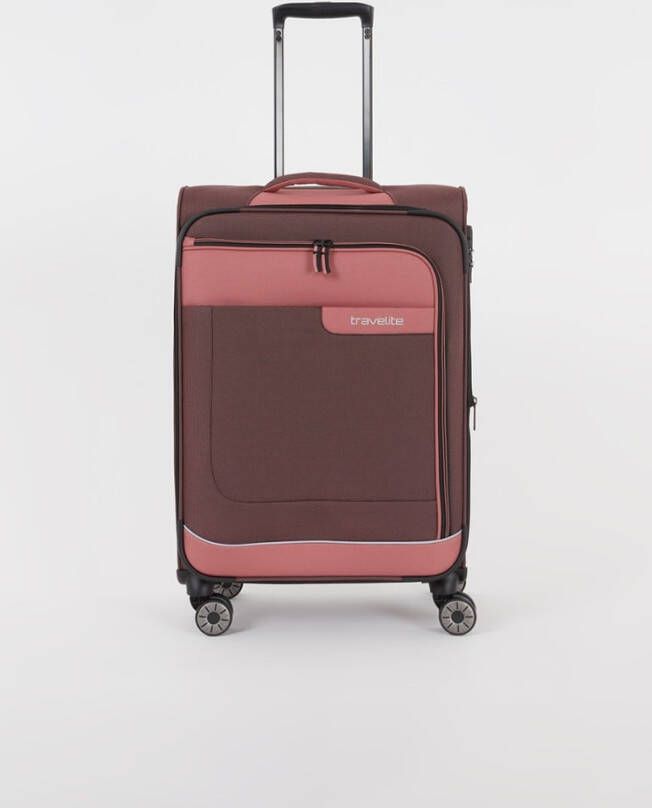 Travelite Viia 4 Wheel Trolley M Expandable rose Zachte koffer
