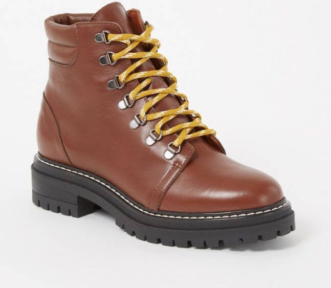 Whistles Amber veterboot van leer