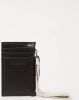 Jacquemus Leather card case with logo , Zwart, Unisex online kopen