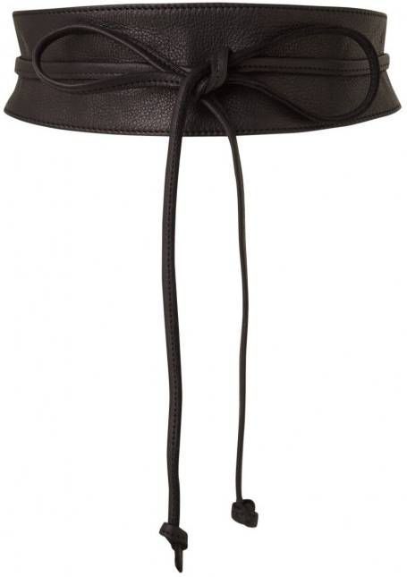 Legend Tailleriem van leer met strikdetail