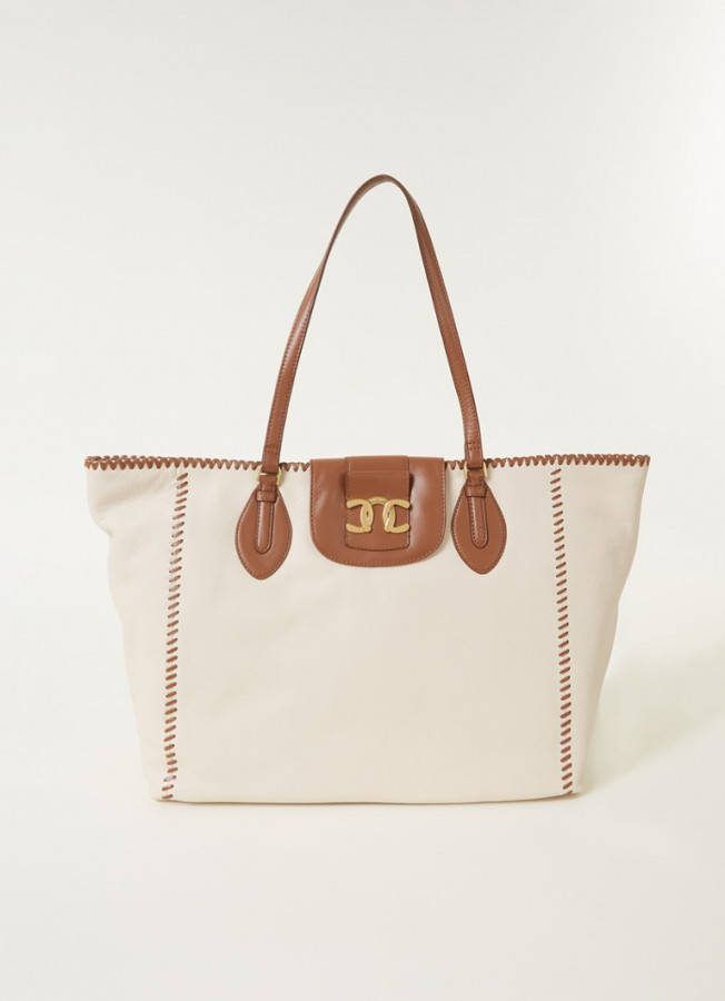 Ted Baker 10307 edali whipstitch detail large shopper natural